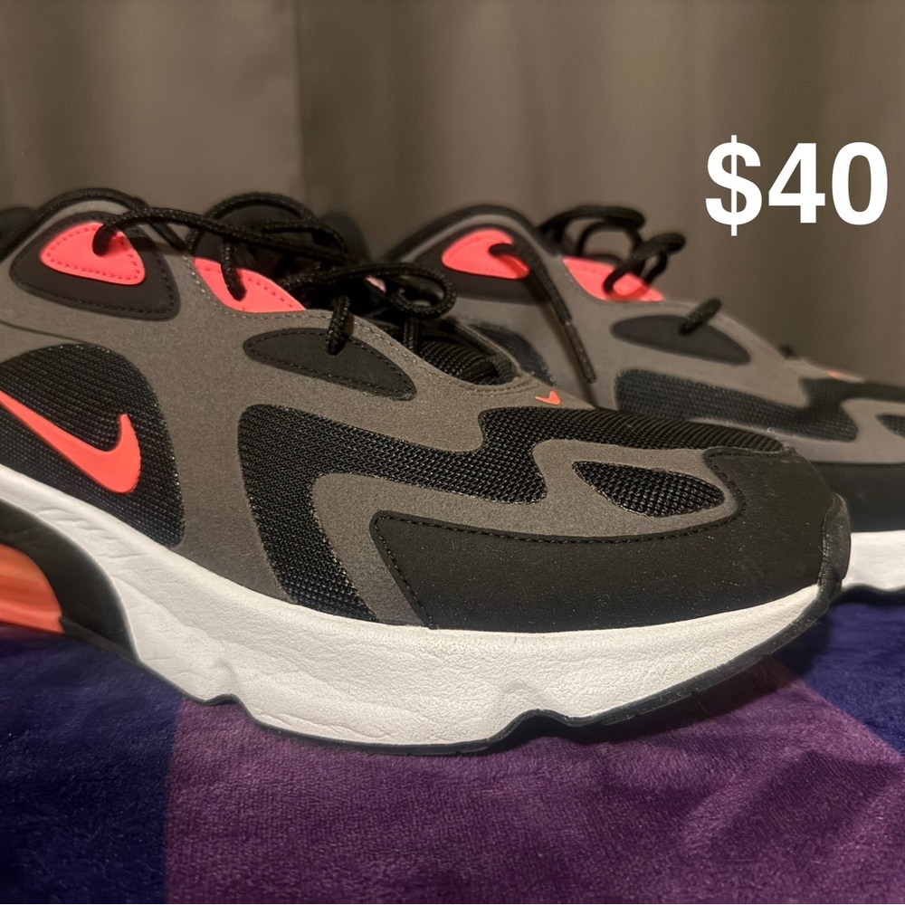 Nike Black and Red Athletic Shoes